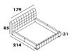 Кровать BD427/2 6610 черный Кровать Target Point Imbottiti BD427/2 6610 Современный / Скандинавский / Модерн