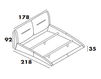Кровать Target Point Imbottiti BD439/2 6C29 Современный / Скандинавский / Модерн