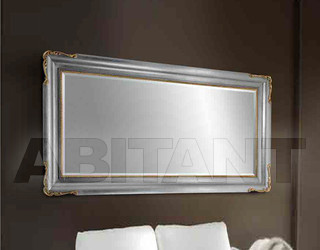 Зеркало настенное Les Andre Cornici 1 0 8 1 Wooden mirror finish silver + wood pulp + gold + silver or gold leaf hand