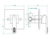 Встраиваемые смесители THG Bathroom A6G.6540 Profil Lalique clear crystal Современный / Скандинавский / Модерн