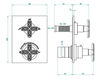 Смеситель термостатический THG Bathroom  A6L.5500B Profil Lalique black crystal Современный / Скандинавский / Модерн