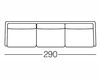 Диван Dema Firenze Dema slim  Sofa 290 Современный / Скандинавский / Модерн