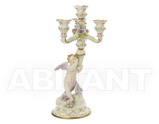 Подсвечник SHINY ANGEL LEFT Villari Capodimonte T.02011-002