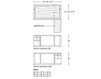 Стол письменный Altura Furniture 2013 Offset 60' / NATURAL Современный / Скандинавский / Модерн