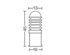 Фасадный светильник Landa illuminotecnica S.p.A. Bollards 400.045 2 Современный / Скандинавский / Модерн
