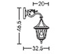 Фасадный светильник RM Moretti  Esterni 211.4 Классический / Исторический / Английский