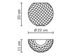 Светильник настенный Diamond & Swirl Fabbian Catalogo Generale D82 D98 Современный / Скандинавский / Модерн