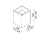 Раковина подвесная CUBE Agape Cube ACER0770MRTS Современный / Скандинавский / Модерн