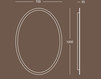 Зеркало IVAB Group  Living Bathroom New Vision K 6154 Современный / Скандинавский / Модерн
