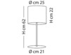 Лампа настольная Sil.Lux s.r.l. Sil Lux LT 1/503 Современный / Скандинавский / Модерн