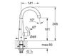 Смеситель для раковины KITCHEN FITTINGS Grohe 2012 30 026 000 Современный / Скандинавский / Модерн
