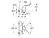 Смеситель настенный Grohe 2012 32 796 000 Современный / Скандинавский / Модерн