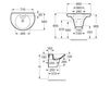 Раковина подвесная ROCA Ceramic A327442000 Современный / Скандинавский / Модерн