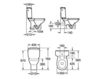 Унитаз напольный ROCA Ceramic A341392000 Современный / Скандинавский / Модерн