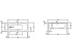 Ванна Duravit Puravida 700198 00 0 00 0000 Современный / Скандинавский / Модерн