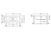 Ванна Duravit Happy D. 700015 00 0 00 0000 Современный / Скандинавский / Модерн