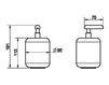 Дозатор для мыла Le Terre Gessi Spa Bathroom Collection 2012 38038 Chrome Современный / Скандинавский / Модерн