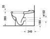 Унитаз напольный Duravit Starck 3 012809 00 00 Современный / Скандинавский / Модерн