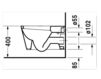 Унитаз подвесной Duravit Starck 1 021009 00 00 Современный / Скандинавский / Модерн