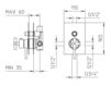 Встраиваемый смеситель Palazzani Formula Multi 751020 Современный / Скандинавский / Модерн