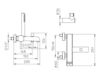 Смеситель для ванны Palazzani Kubik 301012 Современный / Скандинавский / Модерн