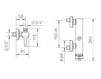 Смеситель настенный Palazzani Pin 482116 Современный / Скандинавский / Модерн