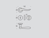 Дверная ручка Colombo Design Antologhia ID11R bronzo Современный / Скандинавский / Модерн