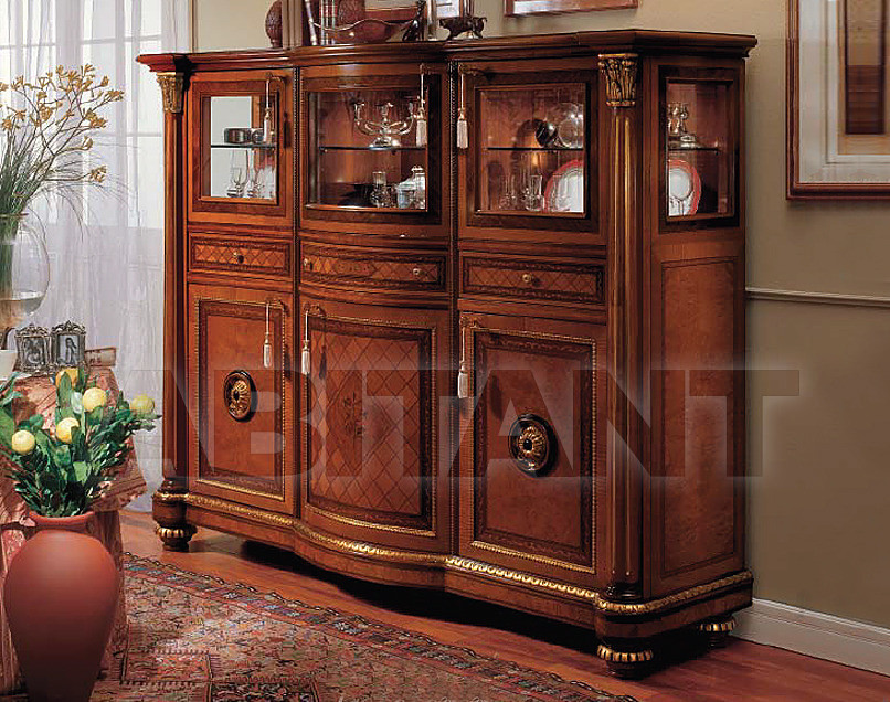 Купить Буфет   Marzorati Senator CREDENZA A 3 ANTE CON ALZATA A VETRO