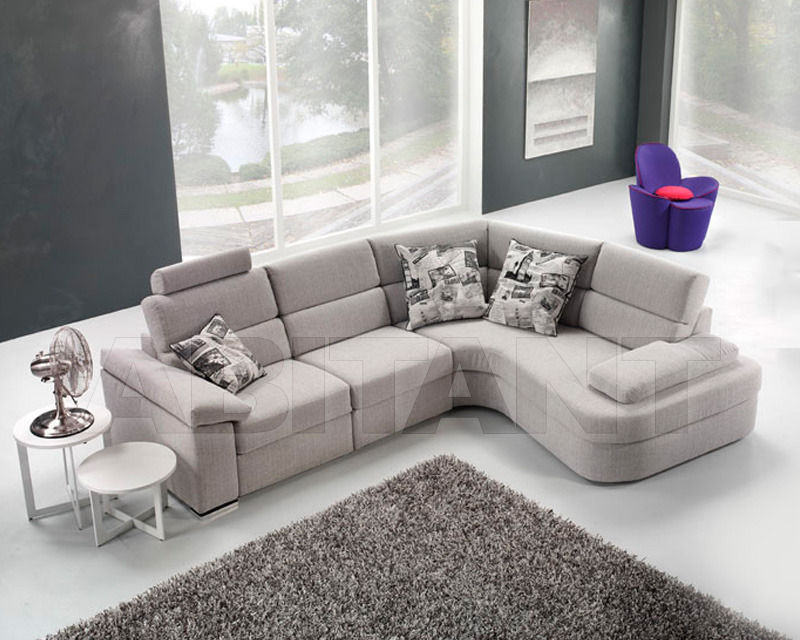 Купить Диван G&G Imbottiti  Moderno & Vintage GINGER LAT. 3 POSTI + TERM. PENISOLA CURVA