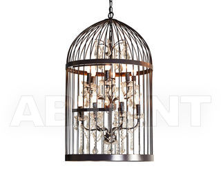 Светильник LARGE BIRDCAGE CRYSTAL CHANDELIER Gramercy Home 2014 CH008-12-ABG-CRS
