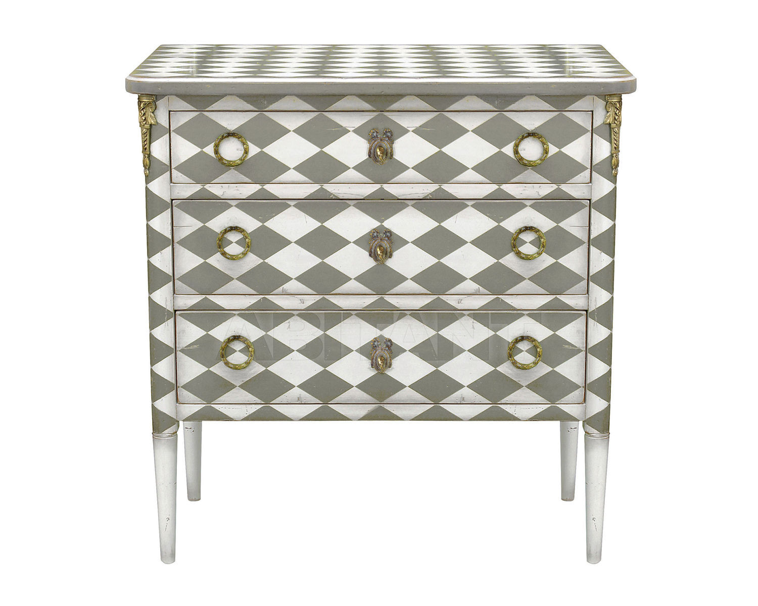 Купить Комод Moissonnier Classic 580 D Gris Blanc