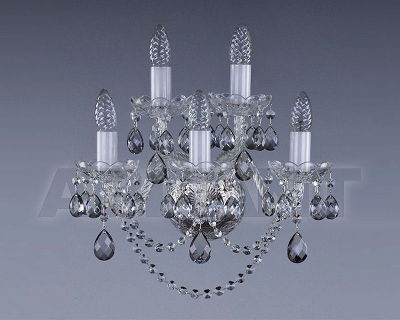 Купить Бра Mirka Art Glass 2014 MIRKA V FULL CUT  WHITE NICKEL