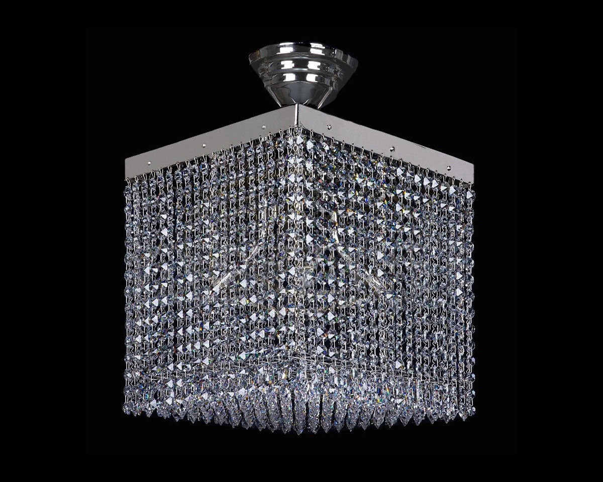 Купить Светильник Art Glass 2014 LEANDRA 300x300 nickel