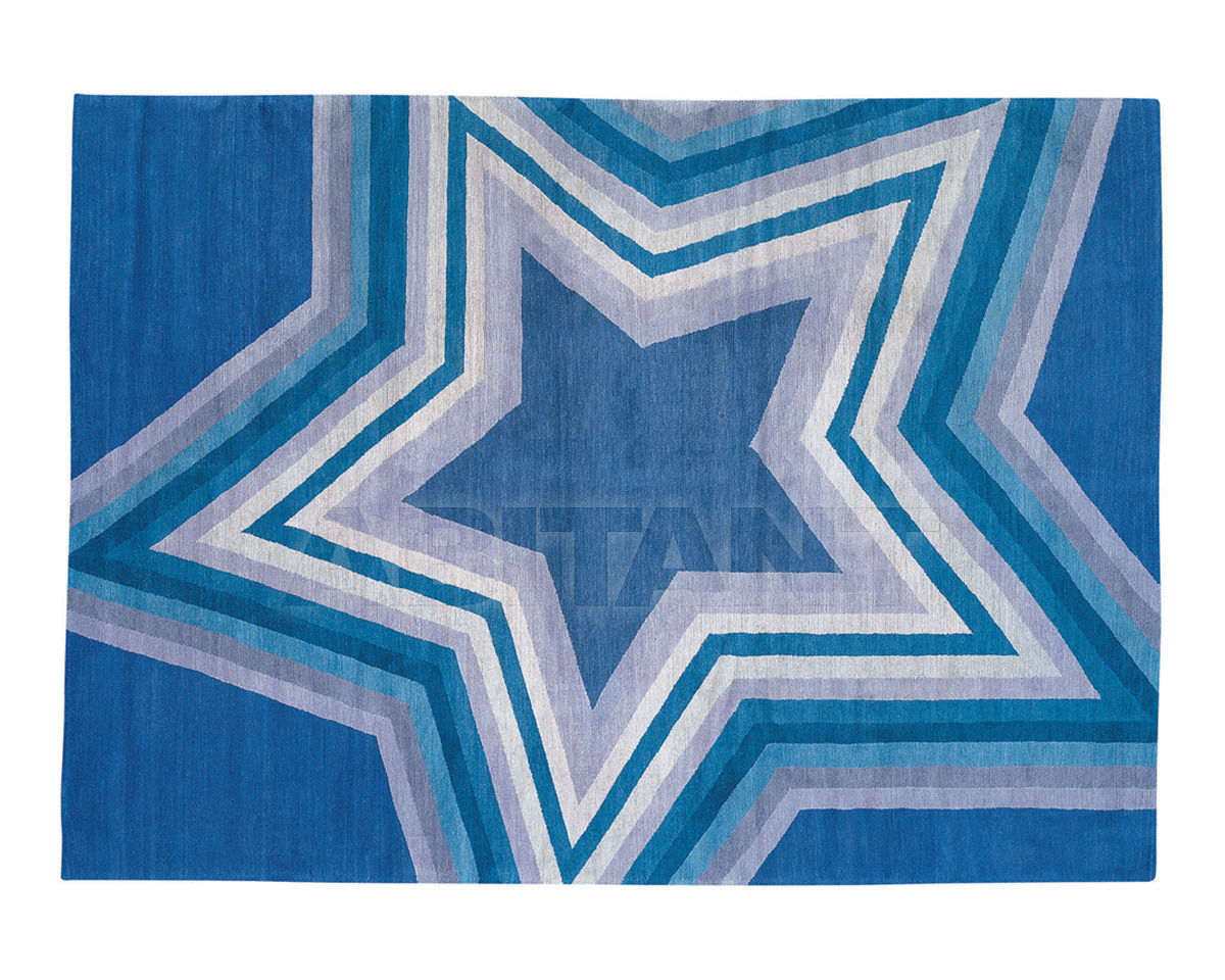 Купить Ковер современный The Rug Company Paul Smith Star Blue