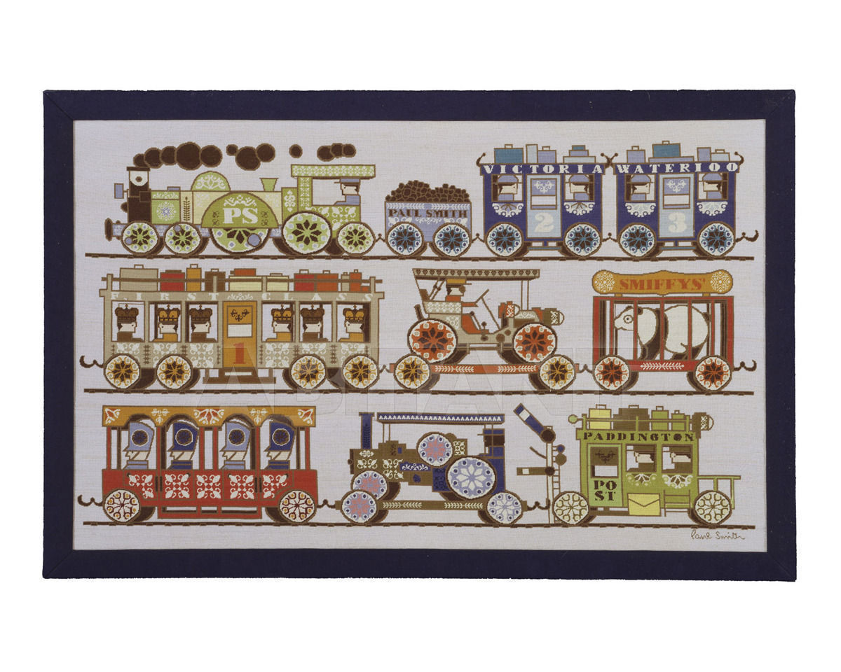 Купить Ковер детский The Rug Company Paul Smith Train Wallhanging