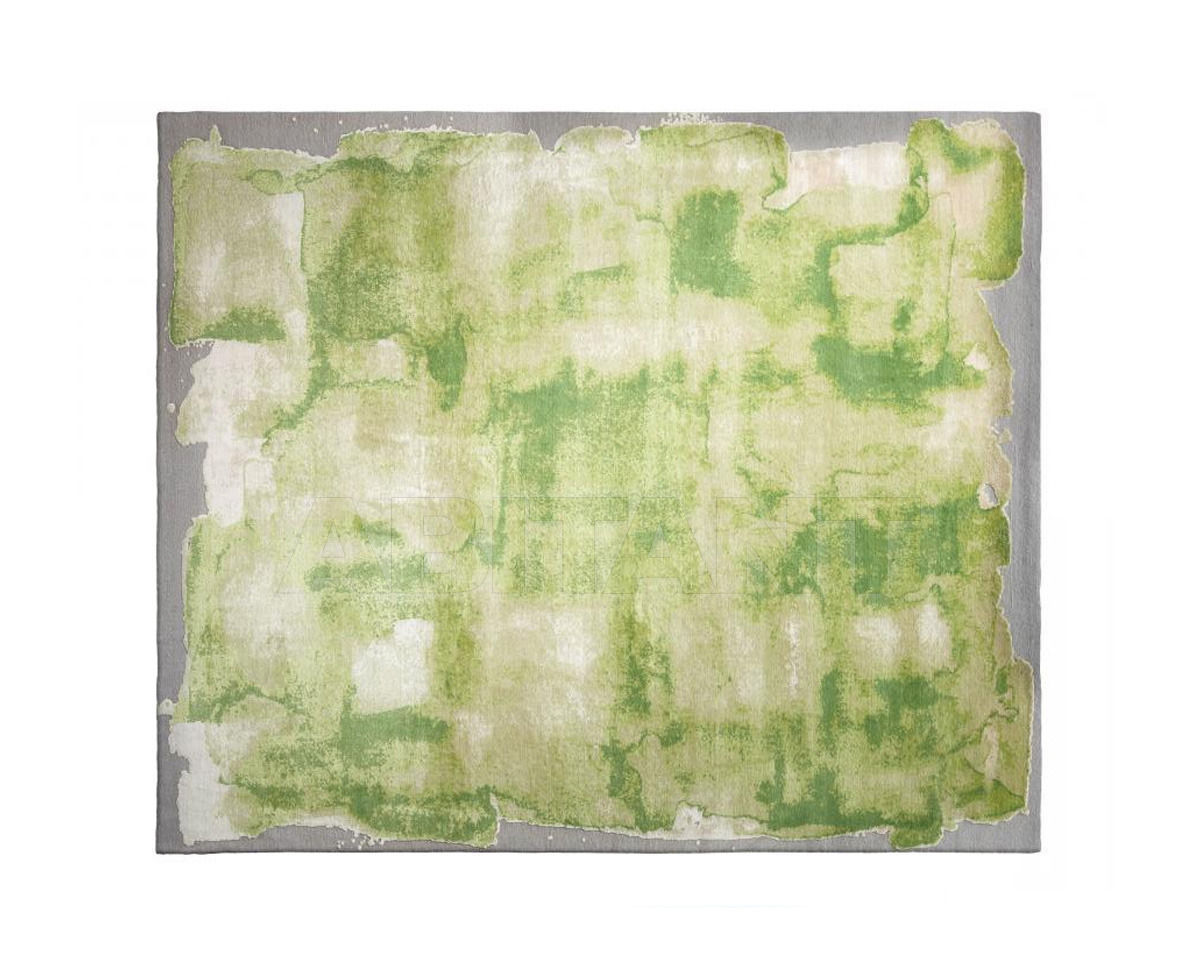 Купить Ковер дизайнерский Rug Star Love Stories Mono No. 01 | SlowGreen on LightGrey