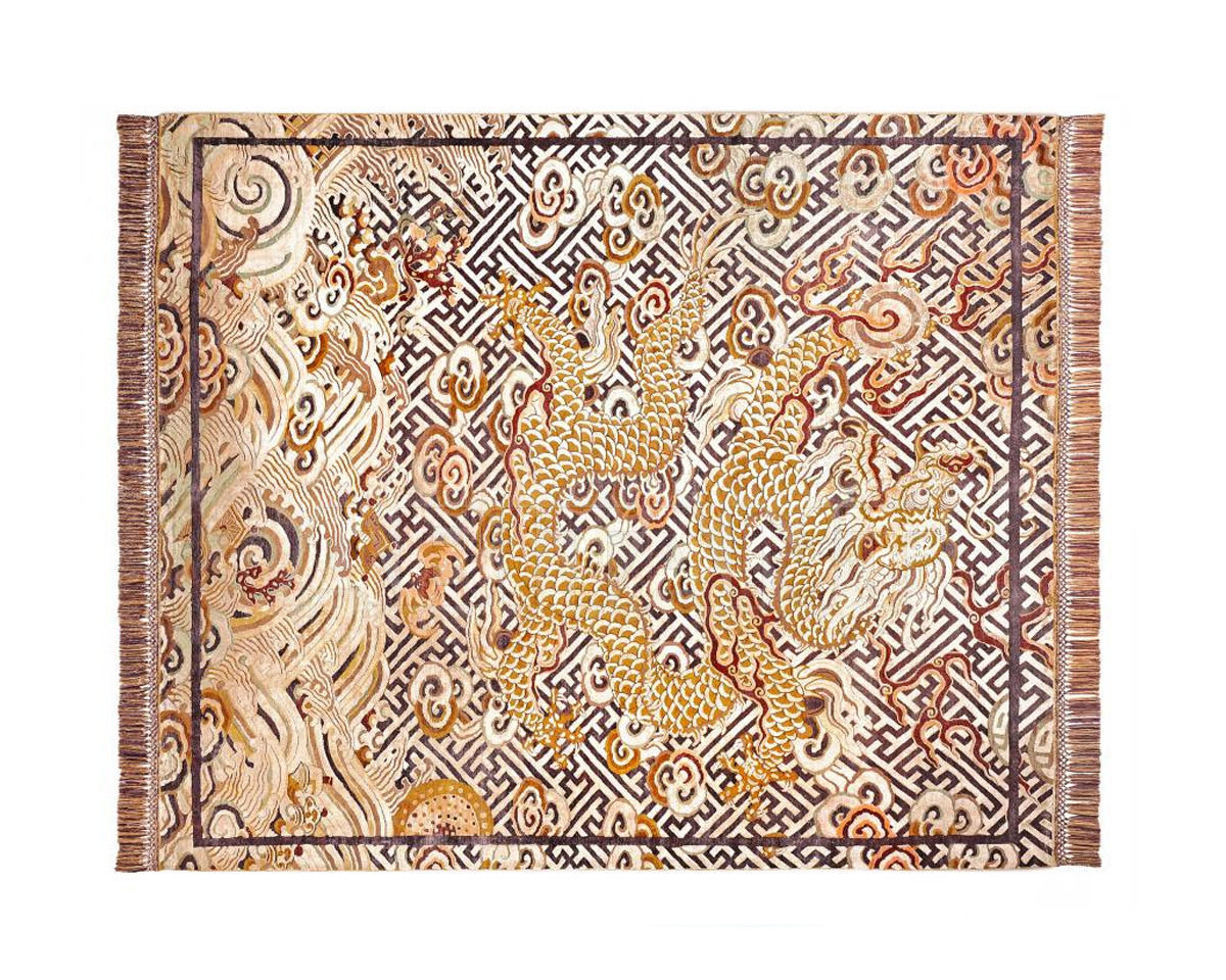 Купить Ковер современный Rug Star Oxidized Ikat Dragon Dragon on Water | Original | SilkFringes