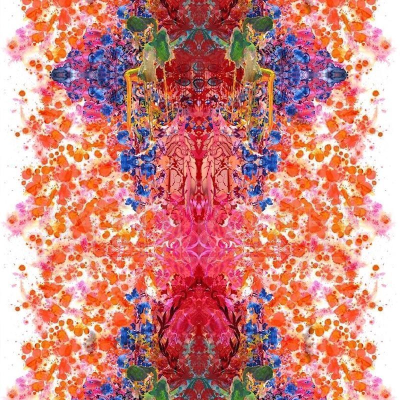 Купить Портьерная, обивочная ткань OMNI SPLATT - ORANGE Timorous beasties Rorschach DIGI/OMS/1297/01