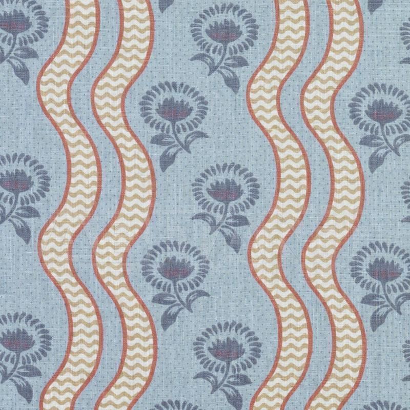 Купить Интерьерная ткань SOLANGE, RED/BLUE Duralee Fabrics Ltd. Bailey & Griffin 200017H 73