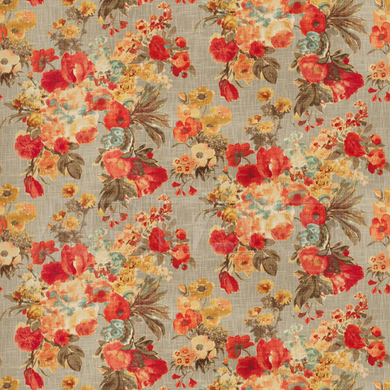 Купить Интерьерная ткань Pedro Floral Ruby Fabricut Vignettes Vol. XIII (7 Books) 5114001
