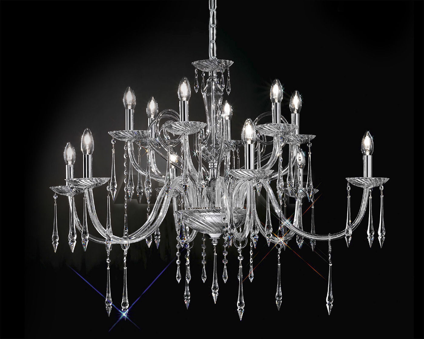 Купить Люстра OR Illuminazione s.r.l.  Canova 411/6+6 CR SWA