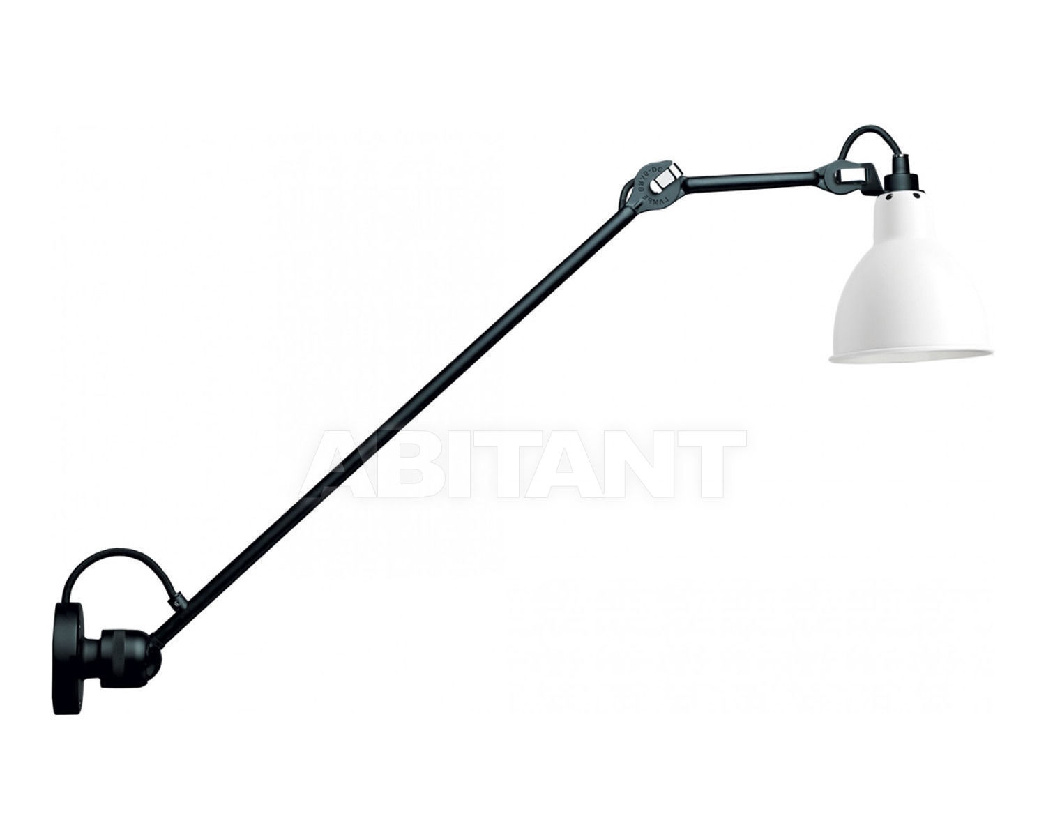 Купить Светильник настенный La Lampe Gras by DCW éditions GRAS LAMPS 304 L 60 BL-WH