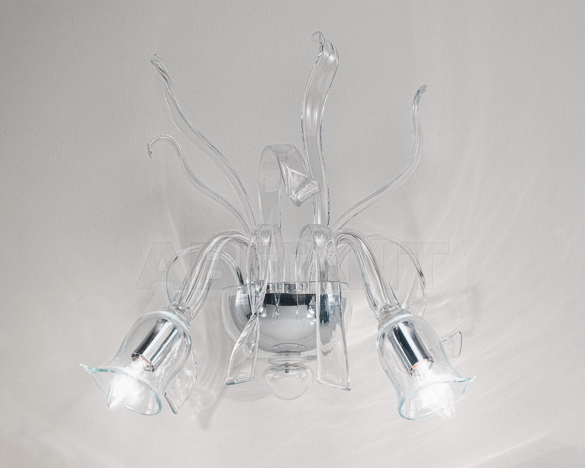 Купить Бра OR Illuminazione s.r.l.  Murano 1020/A2 CR CRISTALLO
