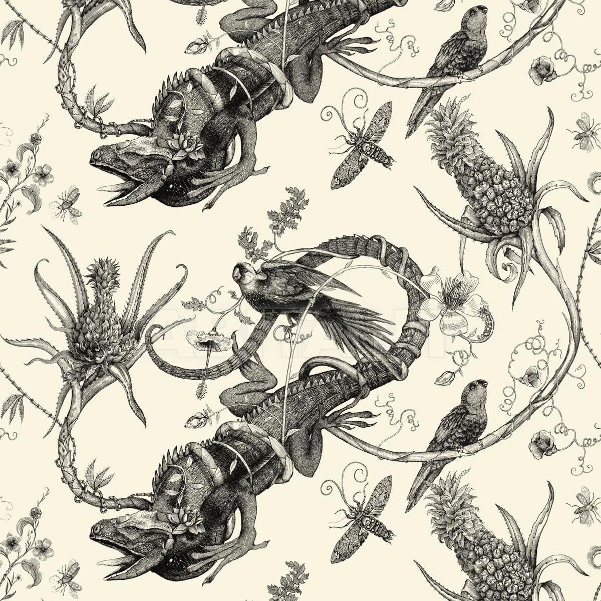 Купить Флизелиновые обои IGUANA SUPERWIDE Timorous beasties Darwin wallpaper collection SWP/IGU/IVY/01