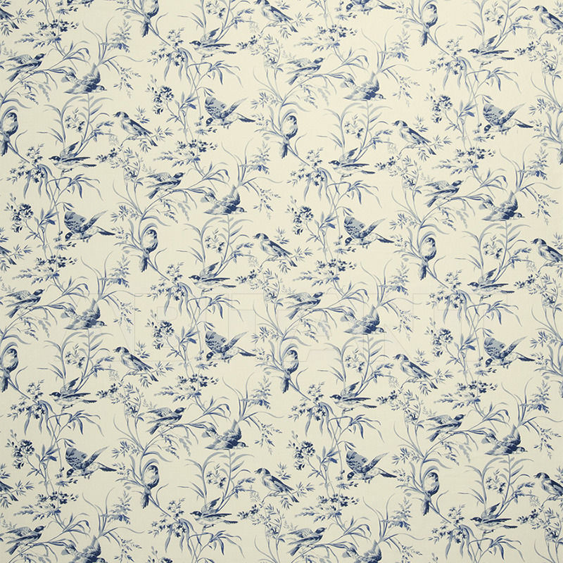 Купить Бумажные обои Aviary Toile Indigo Fabricut French General Wallcovering 4754602