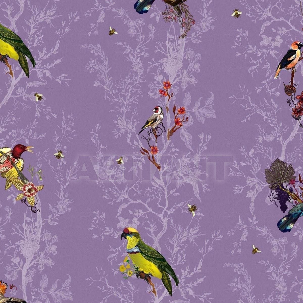 Купить Флизелиновые обои BIRDS N BEES Timorous beasties Ruskin RUS/BNB/MICA/06