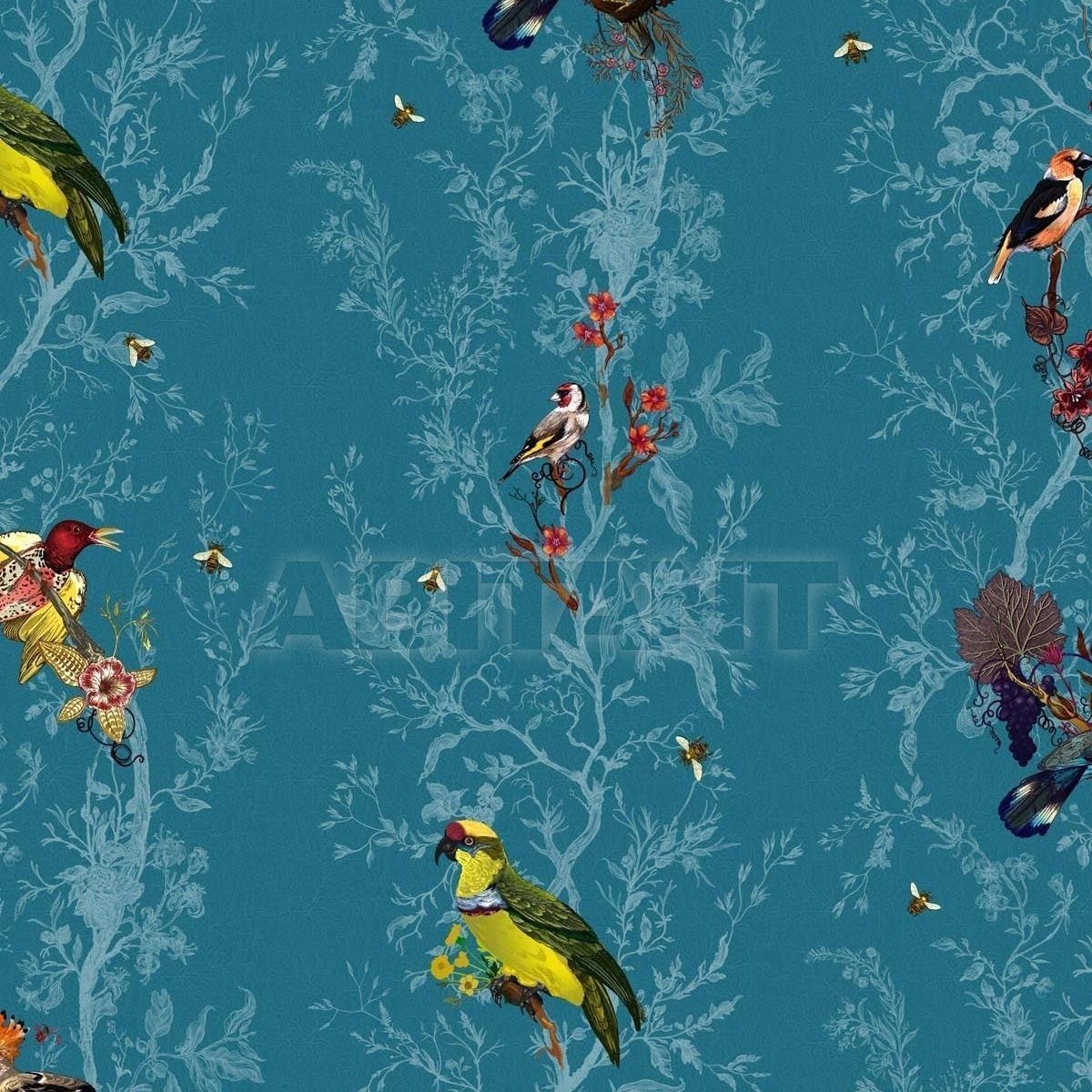 Купить Флизелиновые обои BIRDS N BEES Timorous beasties Ruskin RUS/BNB/MICA/11