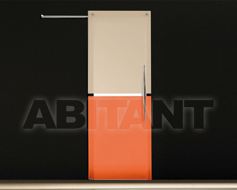 Купить Дверь стеклянная Casali 2015 BICOLOR ORIZ. E VERT. COPRENTI LUCIDE Chiaro di luna-Argilla