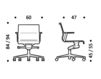 Схема Кресло ICF Office 2015 3695523 C 510 Современный / Скандинавский / Модерн