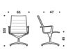 Схема Кресло ICF Office 2015 1963153 C 509 Современный / Скандинавский / Модерн